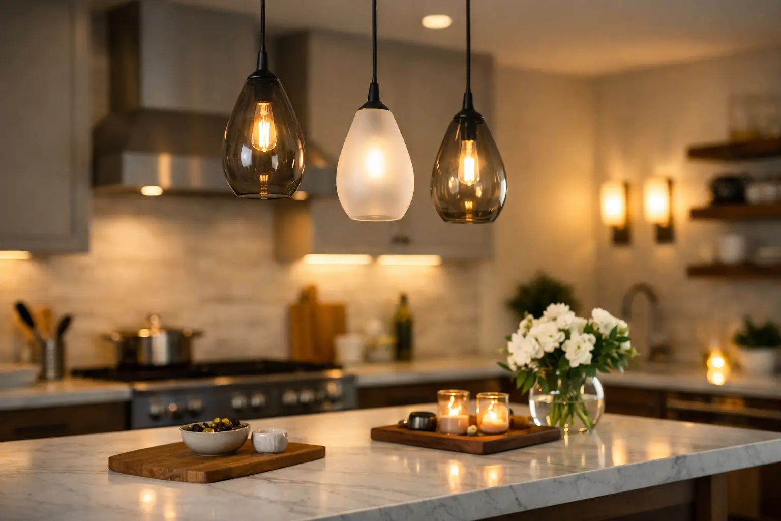 Indoor Lighting for Kitchen Ambiance Ideas