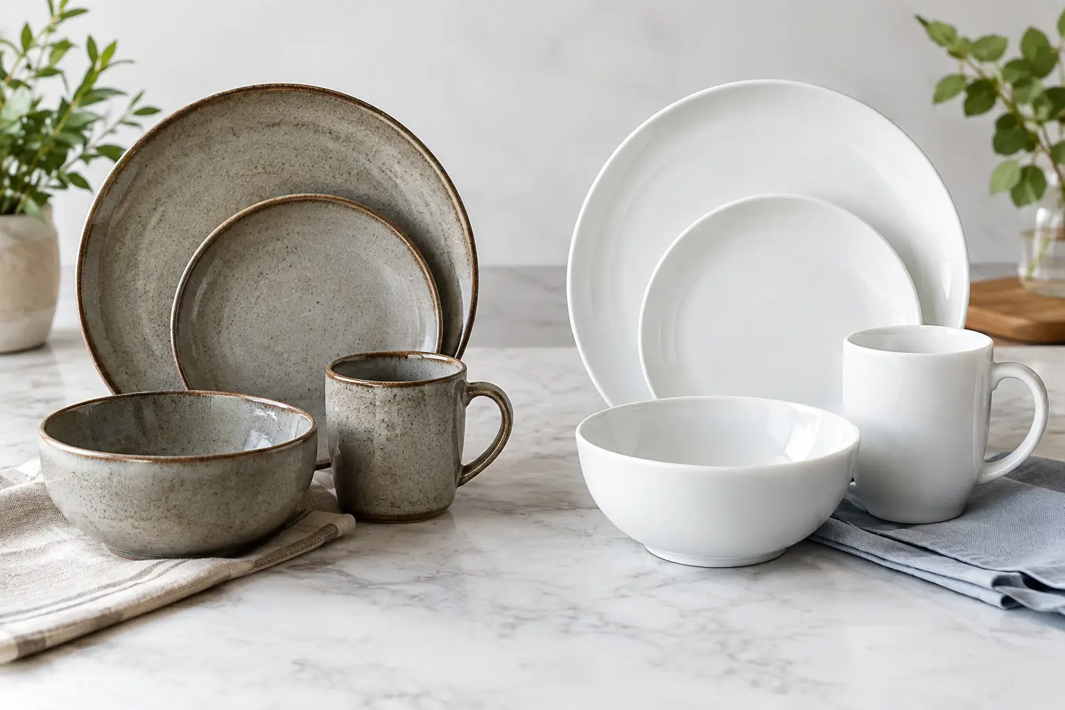 Stoneware Versus Porcelain Dinnerware Compared